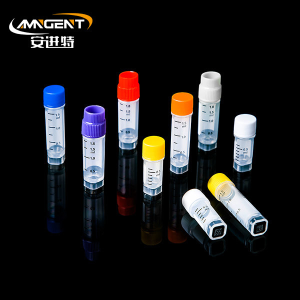 2D Cryogenic Vials 1.5ml Extorsion Orange